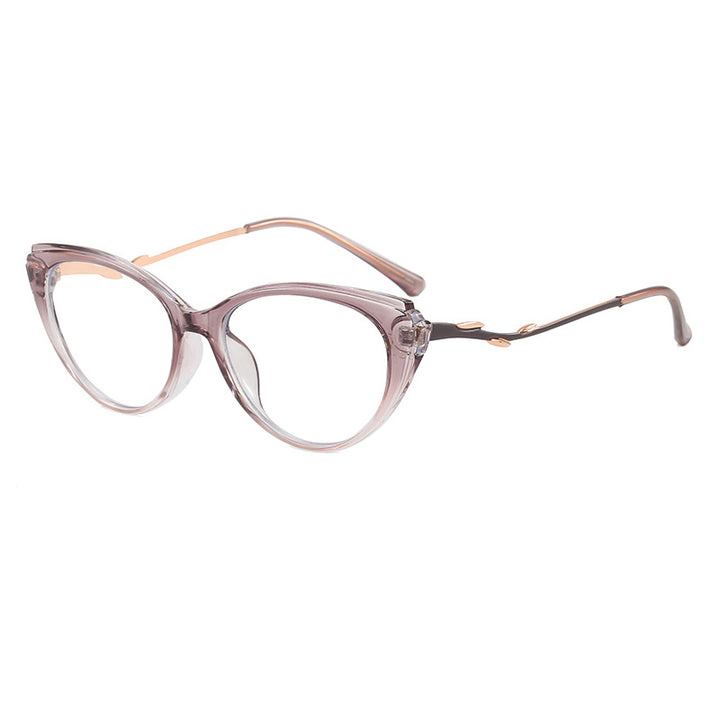 Modische Cat-Eye Brille mit Filigranem Design Karnz