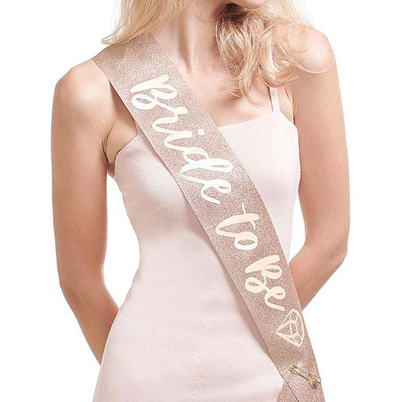 Damen Glitzernde Braut-Schärpe Karnz