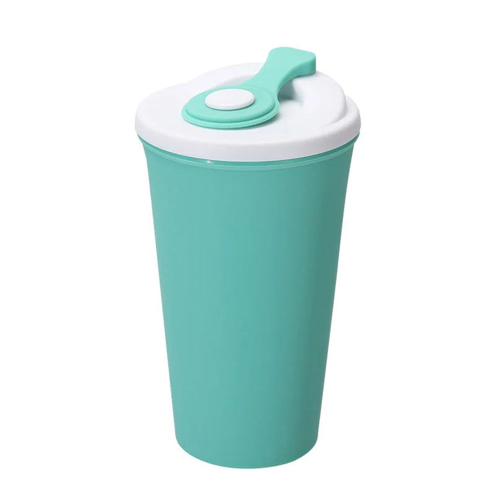 Damen Silikon Trinkbecher mit Strohhalm Karnz