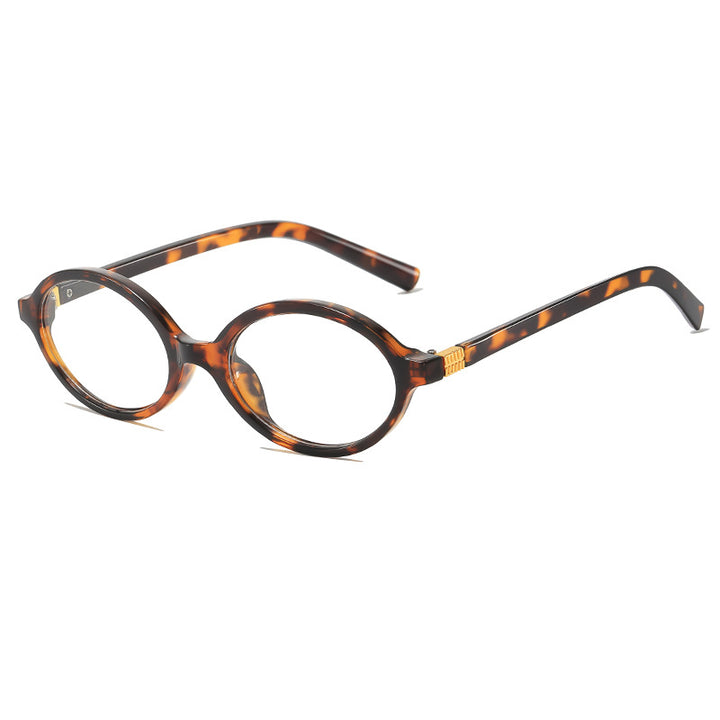 Vintage-inspirierte ovale Fassung Brille Karnz