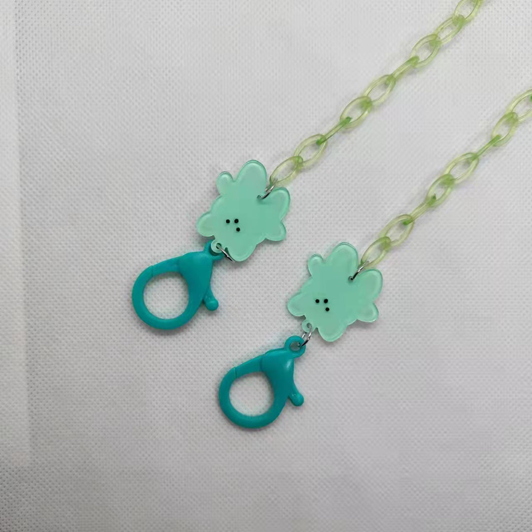 Verspielte Brillenhalterkette mit Blumenmotiv Karnz