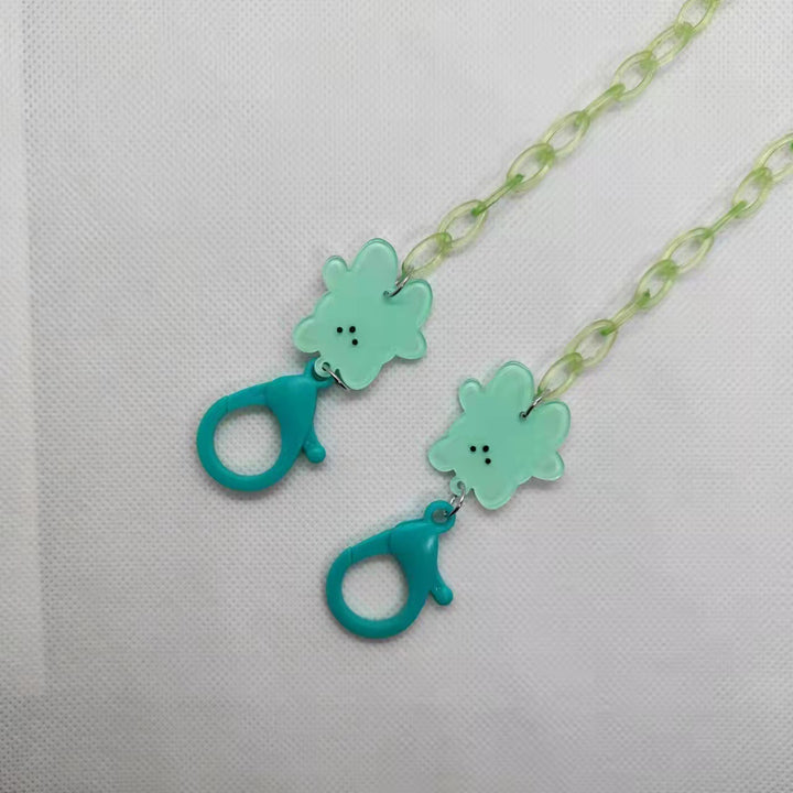 Verspielte Brillenhalterkette mit Blumenmotiv Karnz
