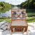 Damen Picknickkorb mit integriertem Geschirrset und stilvollem Leder-Detail Karnz