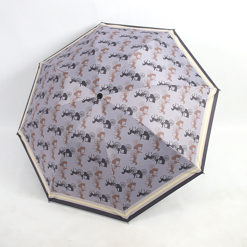 Damen Falt-Regenschirm mit einzigartigem Tiermotiv Karnz