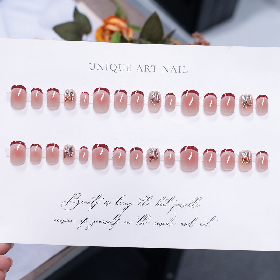 Elegantes Gradient Press-On Nail Set