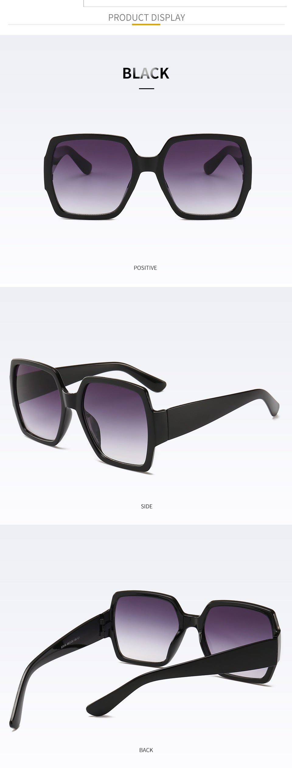 Funkelnde geometrische Rahmen Sonnenbrille Karnz