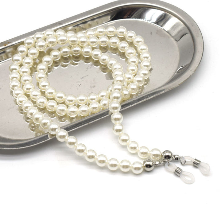 Elegante Perlenbesetzte Brillen Kette Karnz