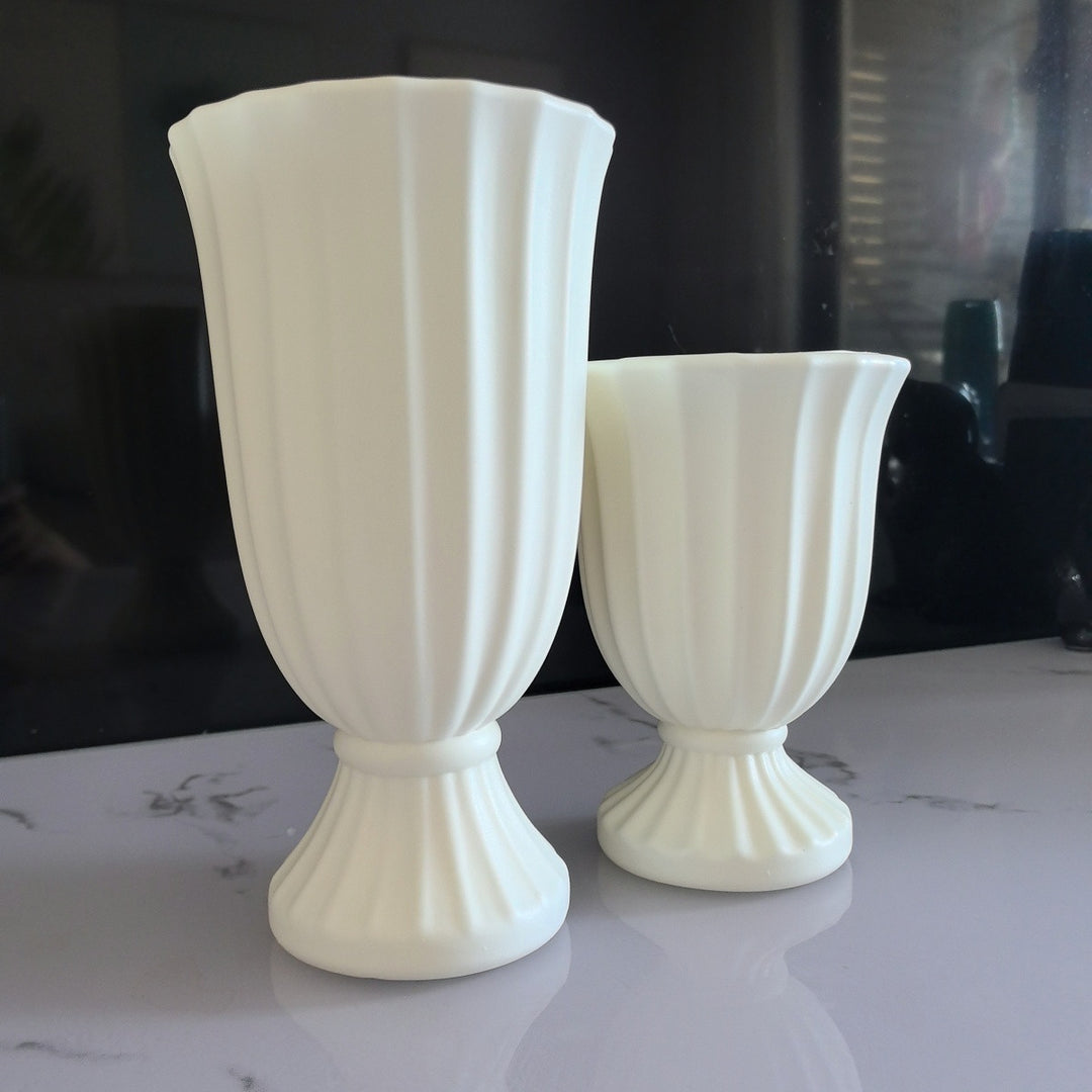 Dekorative gerippte Blumenvase Karnz