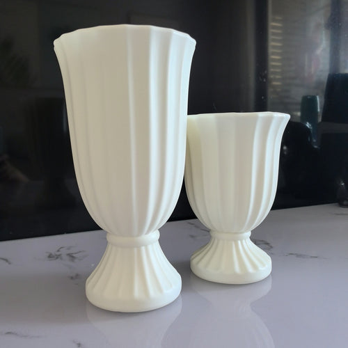 Dekorative gerippte Blumenvase Karnz