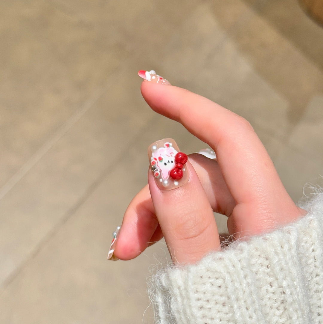 Verspielt Charakter-Themen Press-On Nagelkunst Karnz