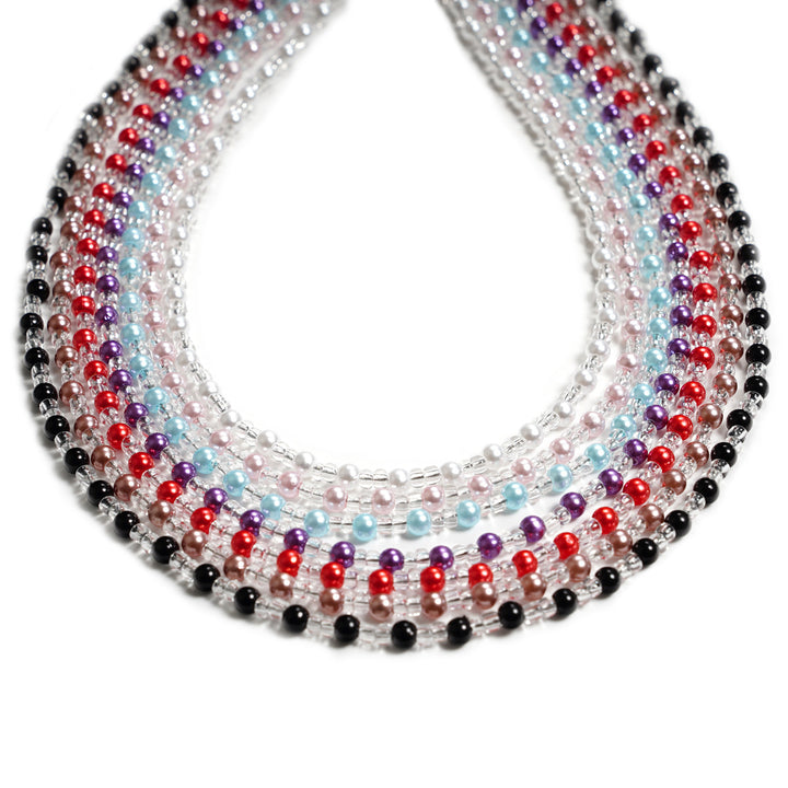 Premium Perlen Brillen Kette Karnz