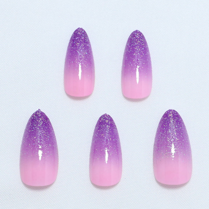 Gradient Glitter Ombre Press-On Nail Set Karnz