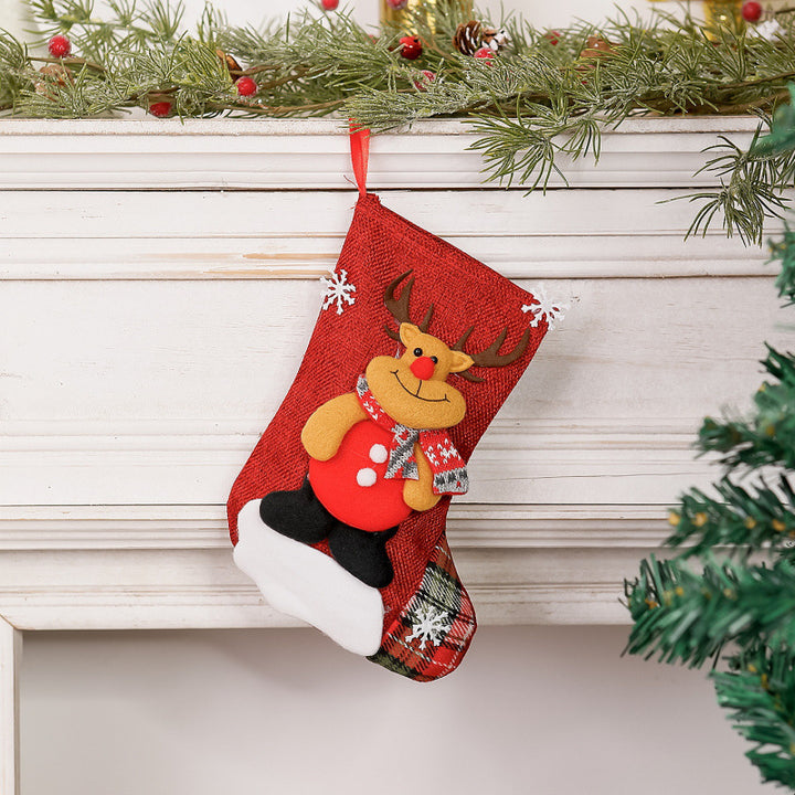Weihnachtsstrumpf mit Rentierdesign Karnz