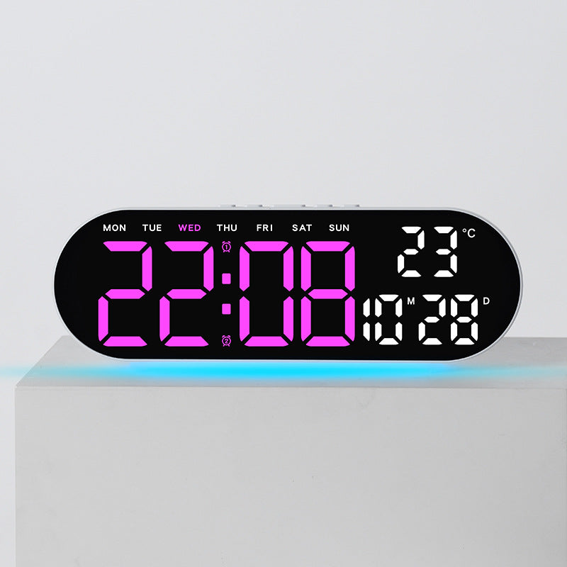Digitaler Wecker mit Multifunktionalem Led-Display und Integrierter Thermometerfunktion Karnz