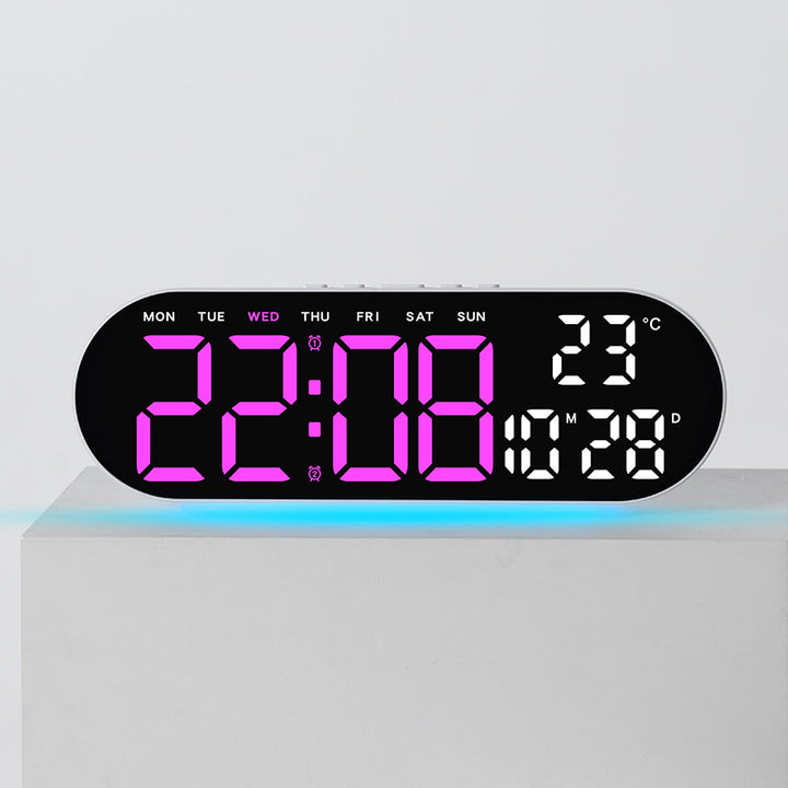 Digitaler Wecker mit Multifunktionalem Led-Display und Integrierter Thermometerfunktion Karnz