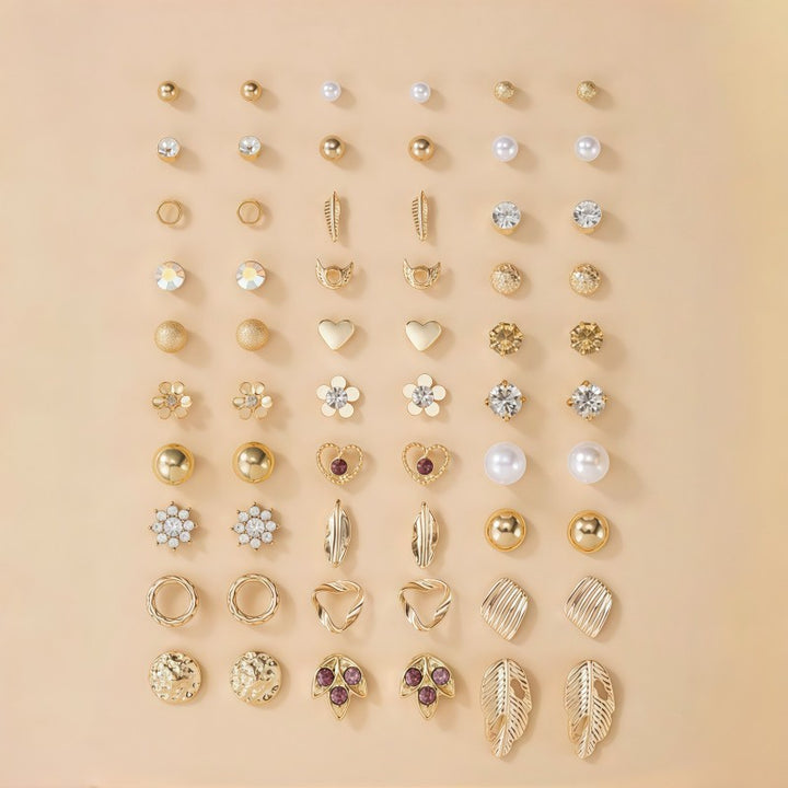 Glitzernde Ohrringe Set Karnz