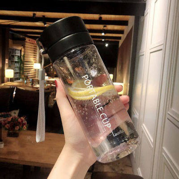 Damen stilvolle Glas-Trinkflasche Karnz