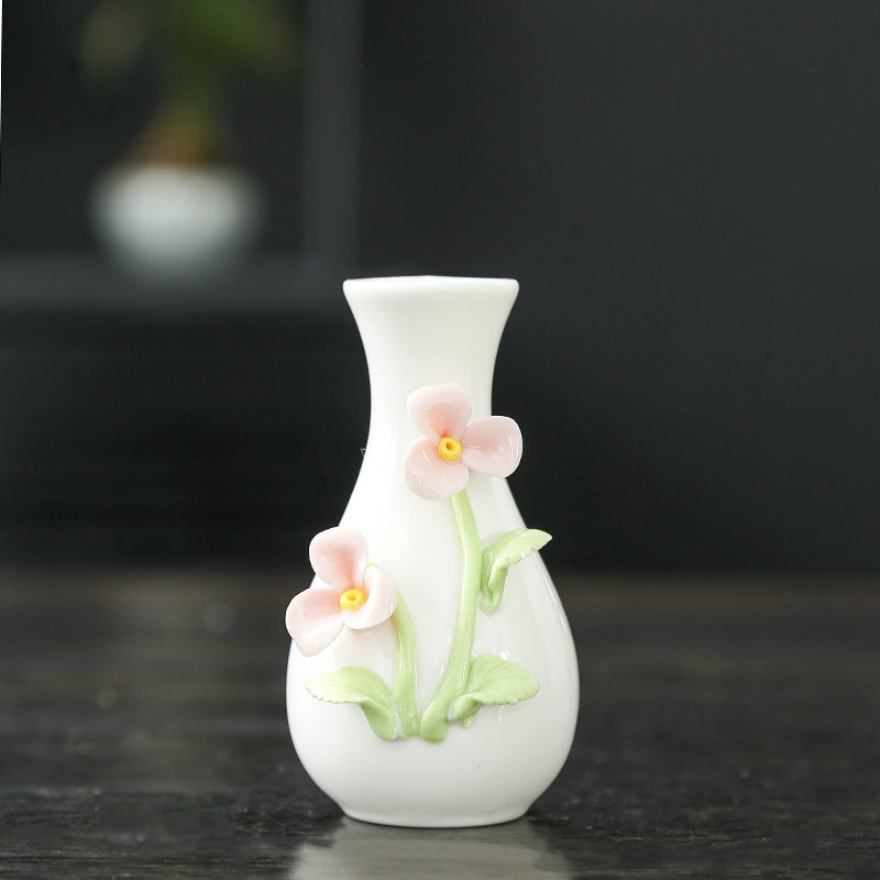 Elegante Florale Keramische Vase Karnz