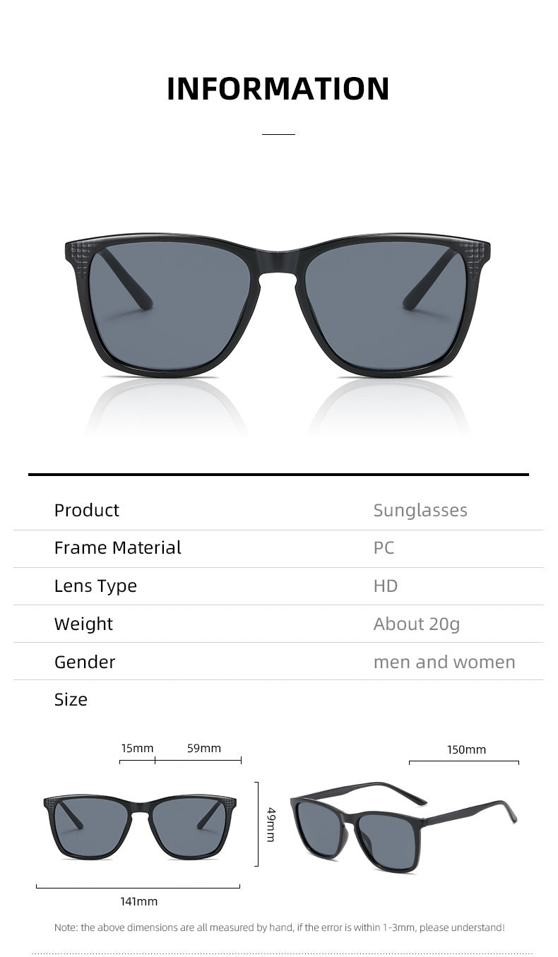 Damen stilvolle Sonnenbrille mit modernem, kantigem Rahmen Karnz