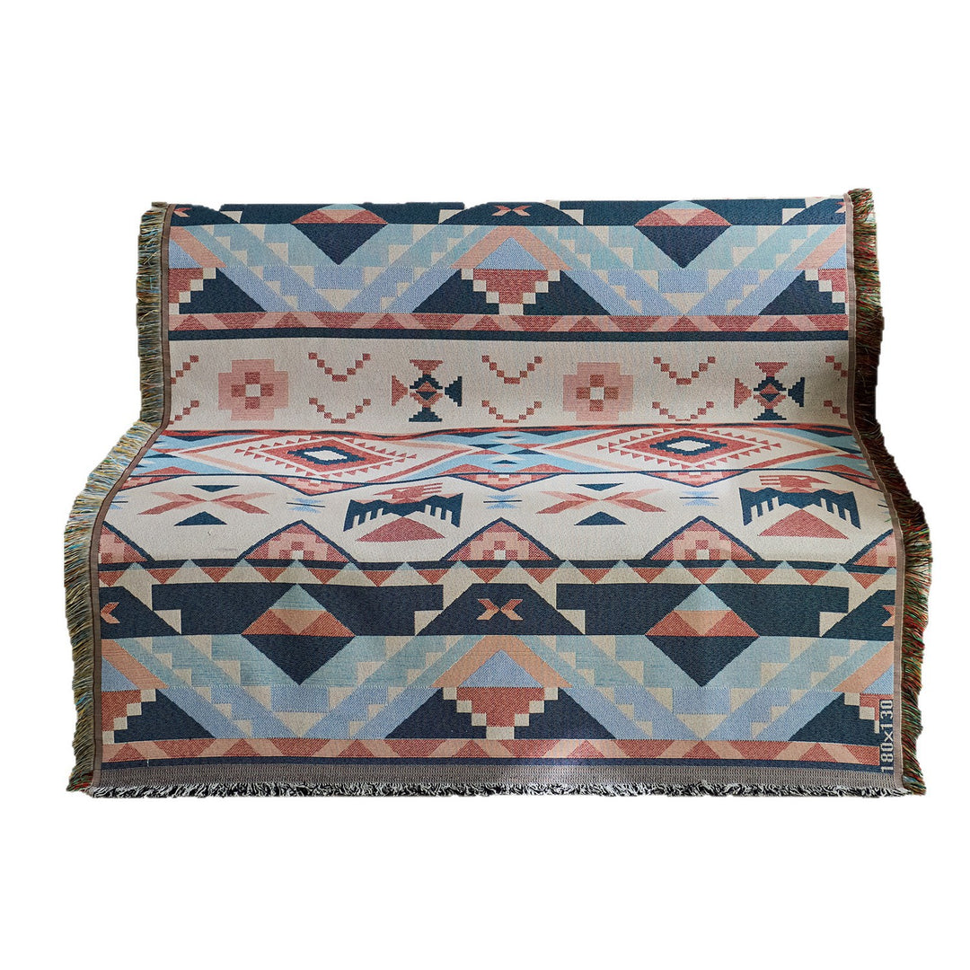 Vintage-Style Dekorative Jacquard-Wurfdecke