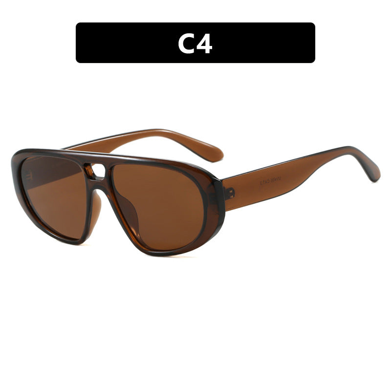 Damen sportliche Sonnenbrille mit breitem strapazierfähigem Rahmen und polarisierten Gläsern Karnz