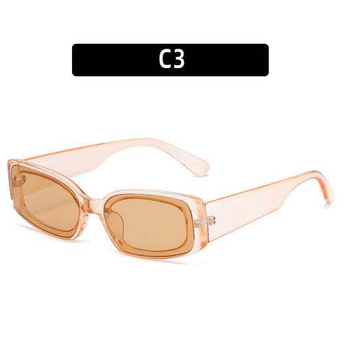 Stylische rechteckige Rahmenbrille