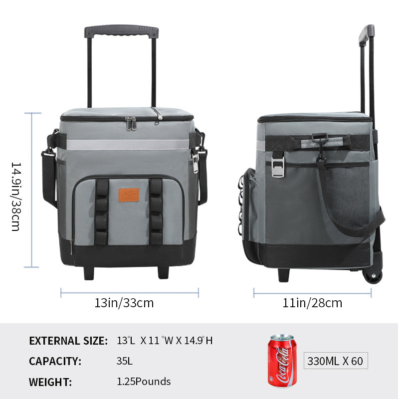 Damen Reise-Kühltasche mit ausziehbarem Griff Karnz