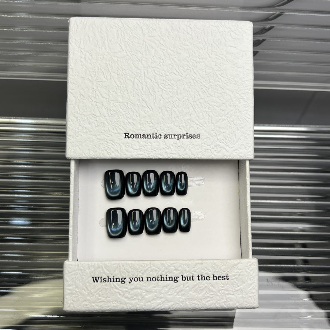 Premium Künstlerische Ombre Press-On Nagel Set