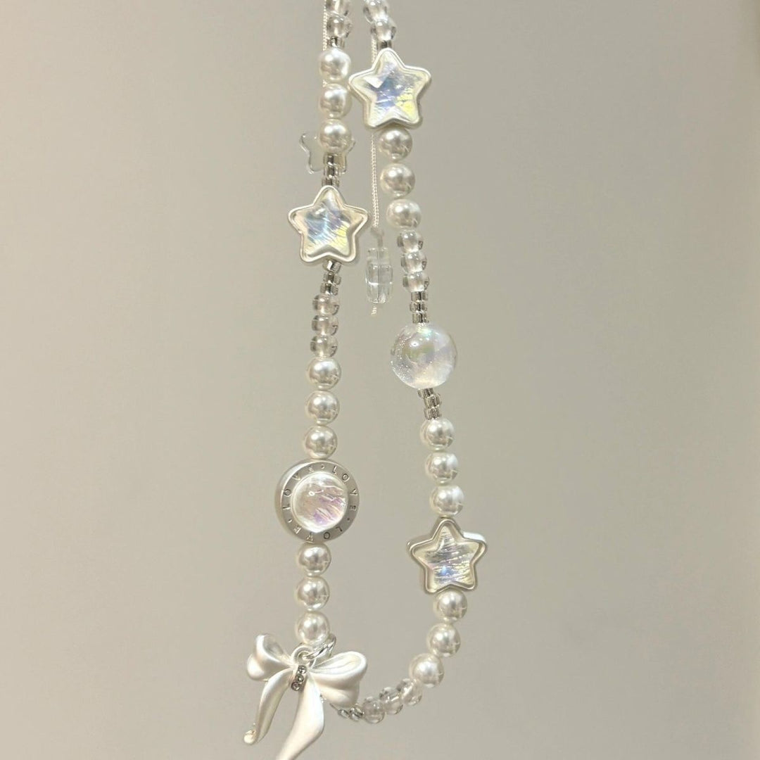 Verspielte Perlen Charm Brillenband Karnz