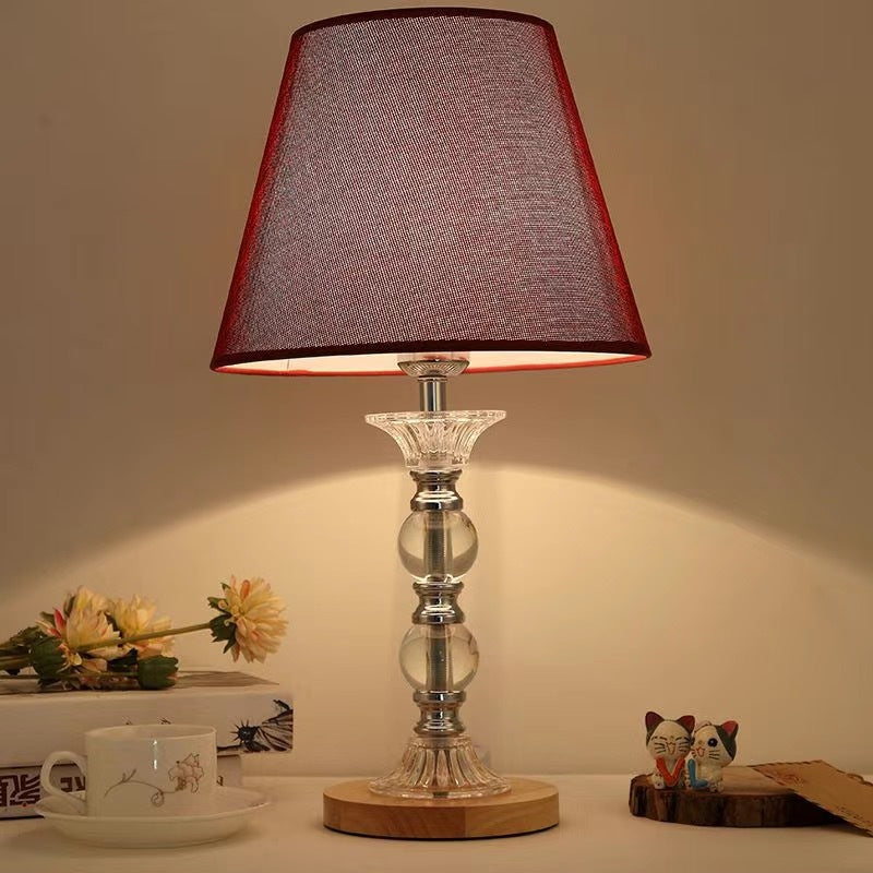 Elegante Blumenmuster Akzent Tischlampe
