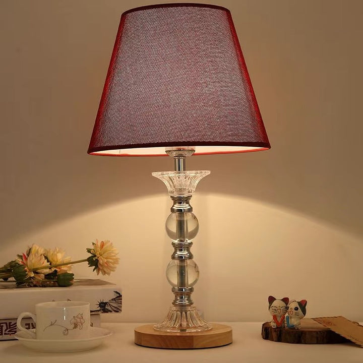 Elegante Blumenmuster Akzent Tischlampe