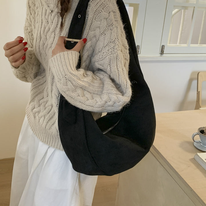 Weiche Wildleder lockere Schultertasche