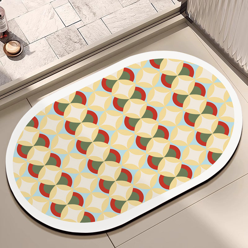 Geometrisch gemusterter Teppich Karnz