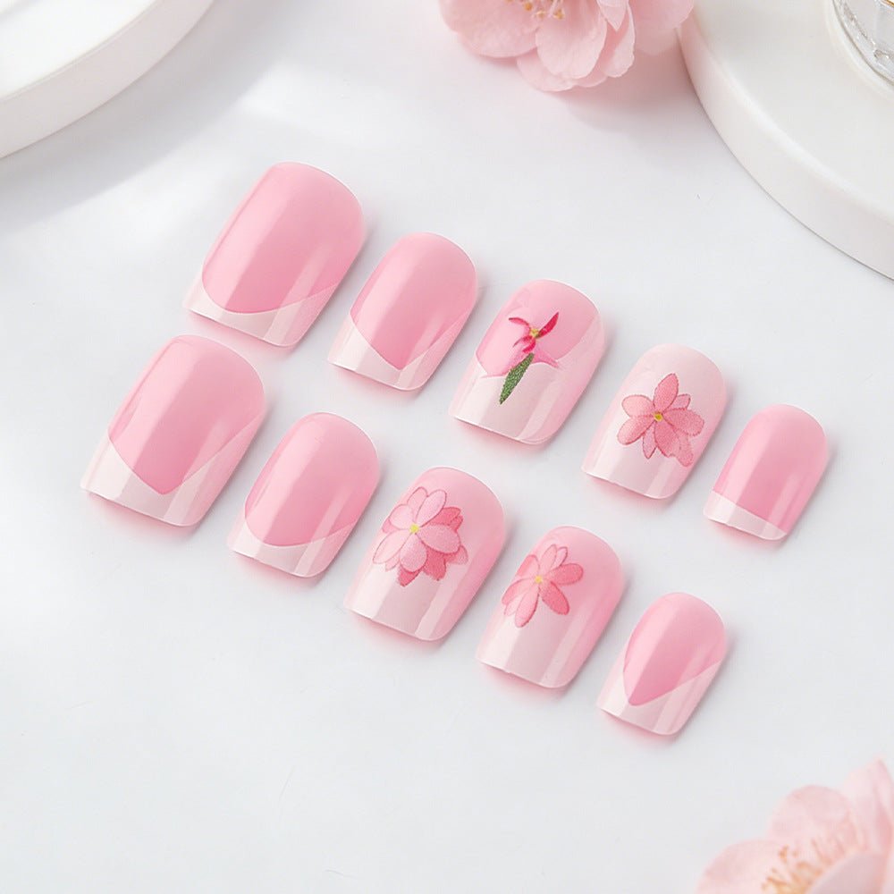 Blumen Design Press-On Nagelkunst Karnz