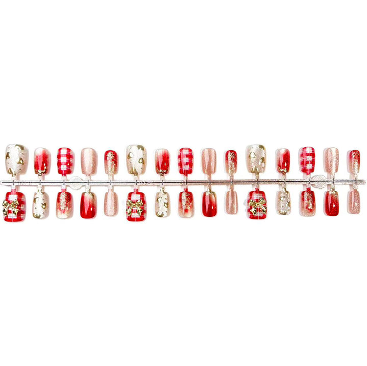 Stylisches festliches Press-On-Nagelset