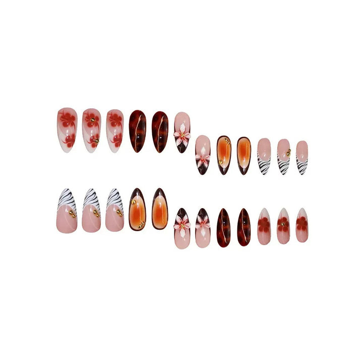 Künstlerisches Floral Nagelverbesserungsset Karnz