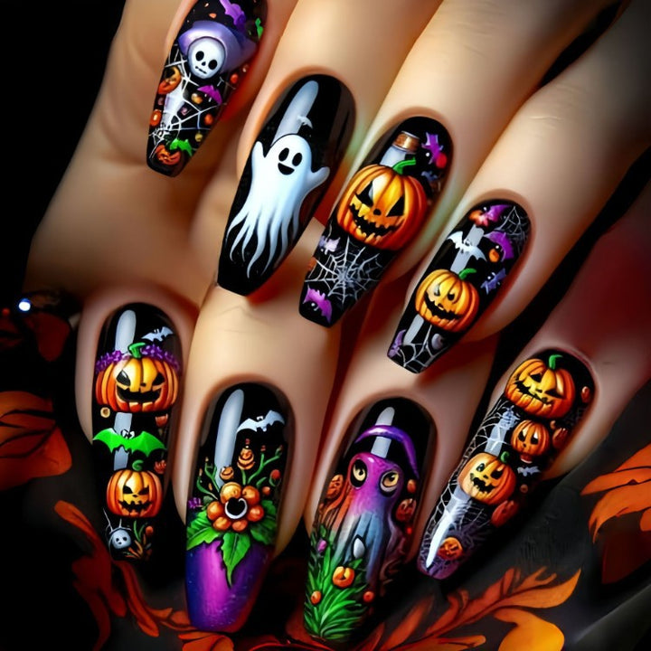 Halloween-Themen Nagelkunst Karnz