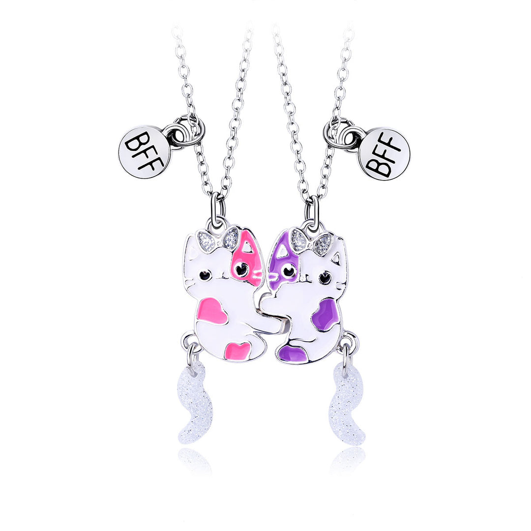 Freundschaft Katze Charm Halskette Karnz