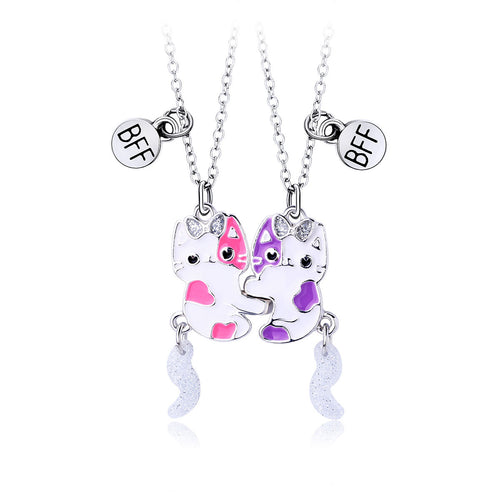 Freundschaft Katze Charm Halskette Karnz