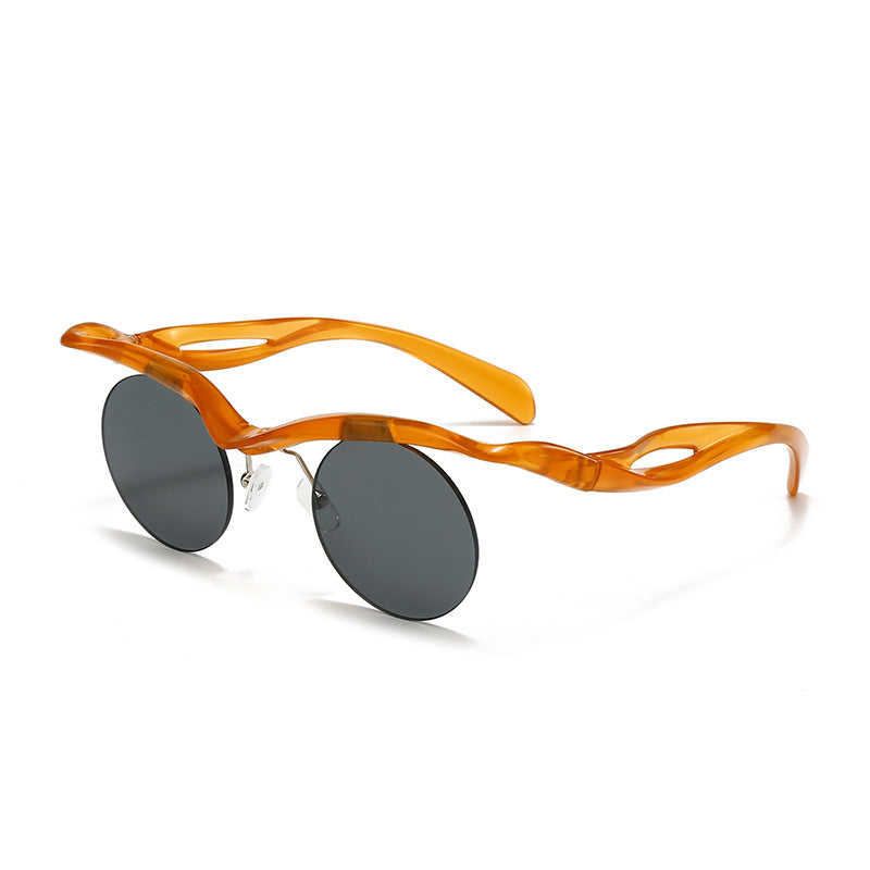 Damen modische Sonnenbrille mit innovativem Rahmen Karnz