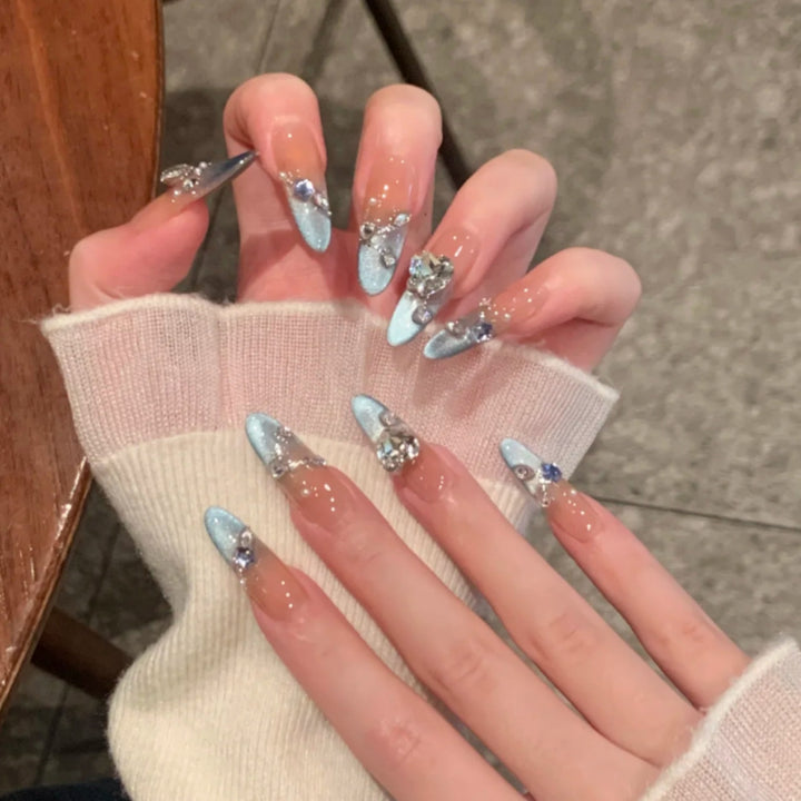 Niedliches Bären-Thema Press-On Nagelset Karnz