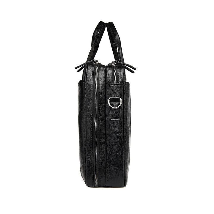 Klassische Leder Business Laptop Aktentasche Karnz