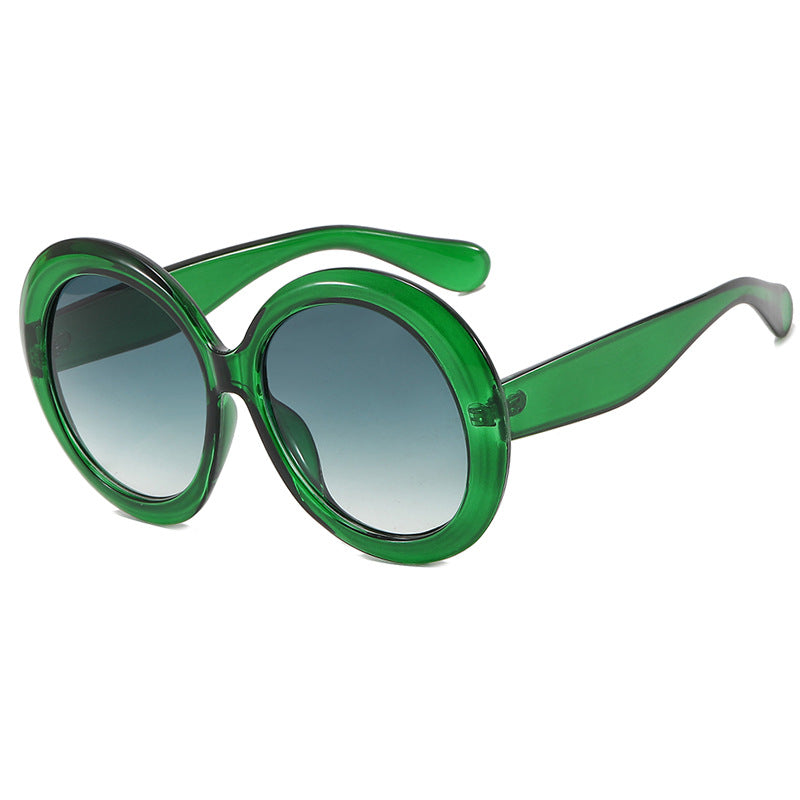 Damen modische Sonnenbrille mit großem Rahmen und UV-Schutz Karnz