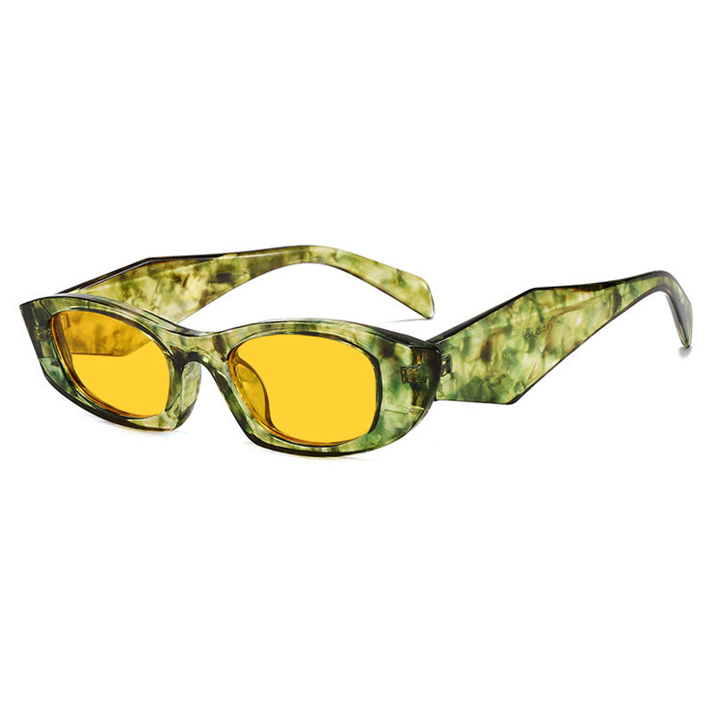 Damen trendige Cat-Eye Sonnenbrille mit einzigartigem Rahmen und UV-Schutz Karnz
