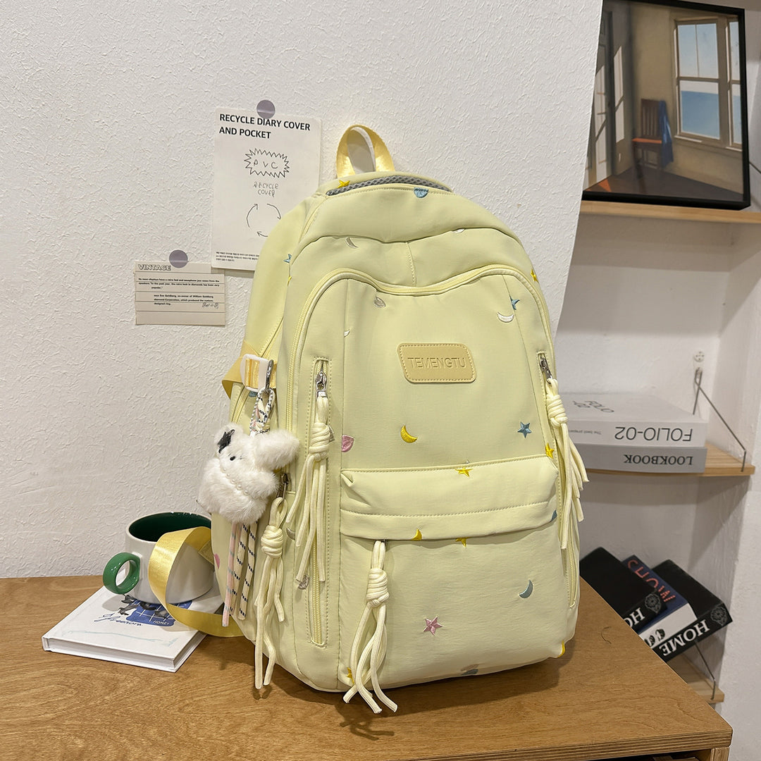 Stylischer Bestickter täglicher Rucksack Karnz