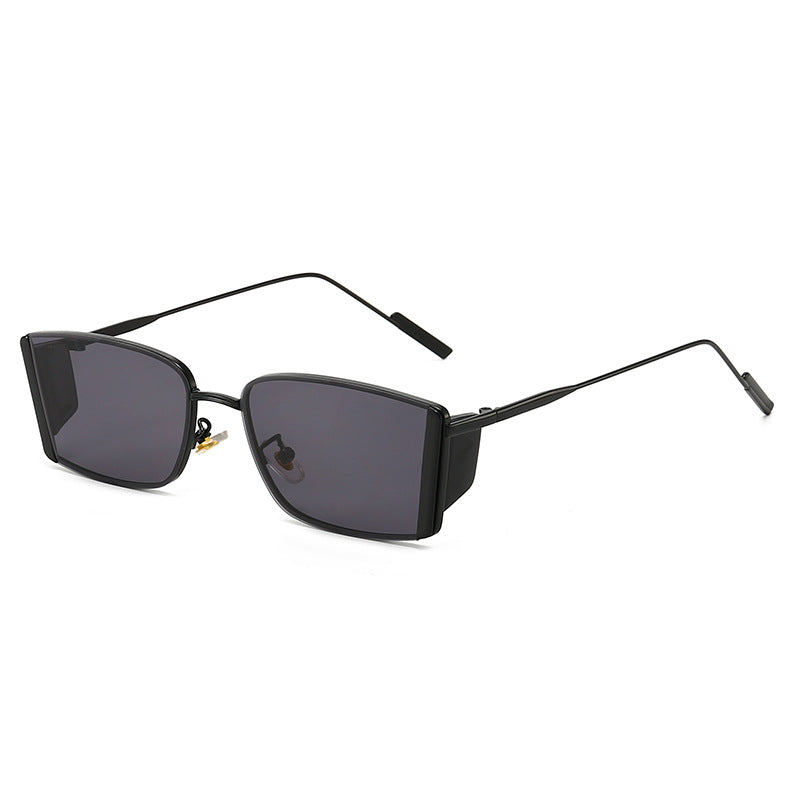 Damen elegante quadratische Sonnenbrille mit feinem Metallrahmen Karnz