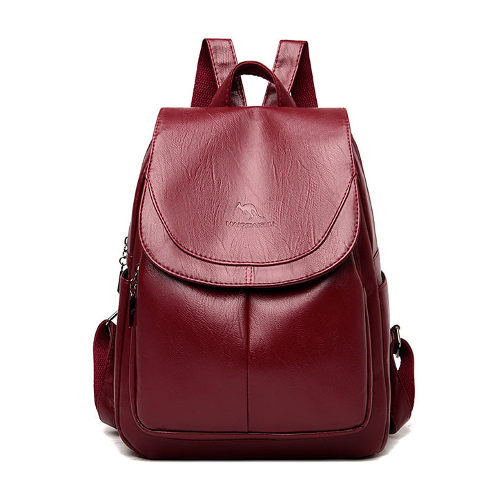 Eleganter Texturiertes Leder Rucksack