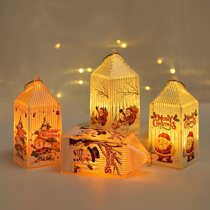 Weihnachtslaterne aus Kunststoff