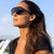 Damen sportliche Sonnenbrille im modernen Fliegerdesign Karnz