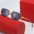 Damen Designer-Sonnenbrille mit einzigartig geformtem Rahmen und UV-Schutz Karnz